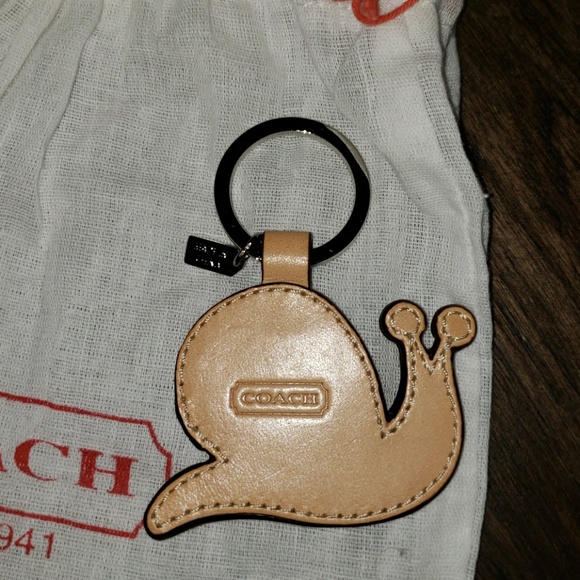 Rare Vintage Coach Multicolor Jacquard Patchwork  Snail Keyring - Picture 3 of 4